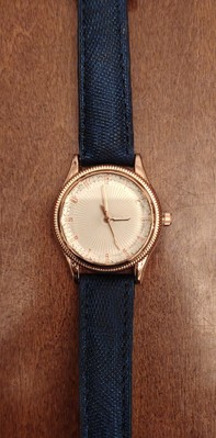 Women's Superior Watch Faceted Crystal Blue Strap