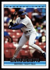 Dante Bichette 1992 Donruss #347 Brewers MLB READ FREE SHIPPING AutographDen