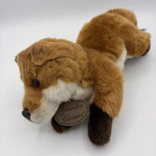 Yomiko Classics Fox Laying Down 9“ Plush Russ Berrie Realistic Stuffed Animal