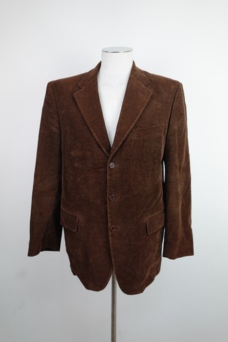 Valentino, Oliver Valentino Veste Homme Taille 54 Italy Casual Vintage en Velours Côtelé