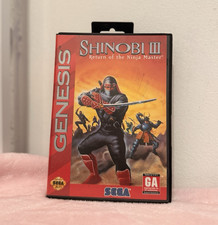 SEGA Shinobi III: Return of the Ninja Master Sega Genesis w/ Manual