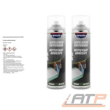 2x 500ml PRESTO AUFKLEBER-ENTFERNER ETIKETTEN STICKER KLEBEBAND KLEBSTOFF