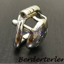 Stainless Steel Male Chastity Device Pocket-Size Cage Men Metal Locking Belt