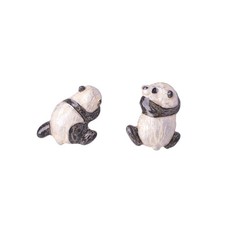 Panda Stud Earrings Japanese Handmade Jewelry JAPAN Made