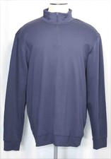 NEW Vineyard Vines Navy 1/4 Zip Pima Cotton Pullover Sweatshirt Mens Size XL