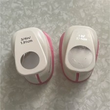 Circle Shape Paper Punch Set 3/4" 1.91 cm 1" 2.54 cm Shapes Theme