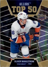 Oliver Wahlstrom 2019-20 Upper Deck Allure Top 50 RC #T50-32 New York Islanders