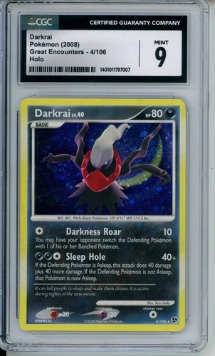 CGC 9 - 2008 Darkrai Holo 3/106 - Great Encounters
