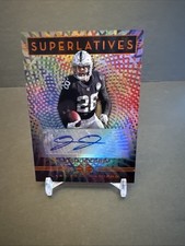 2020 Panini ILLUSSIONS SUPERLATIVES AUTO #SU34 Josh Jacobs RAIDERS EX/NM