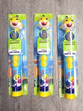 Lot Of 3 Firefly Baby Shark Kids Toothbrush Clean N Protect Powered Toothbrush