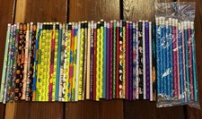 VTG Pencils Lot 80s 90s Holographic Holiday S...