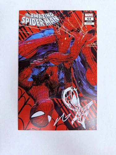 THE AMAZING SPIDER-MAN #64 Giang Exclusive Variant Signed And Remarque W/COA