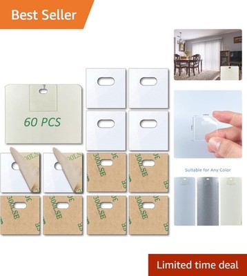 Invisible Seamless Repair with 60 Clear Vertical Blind Tabs - Quick Setup