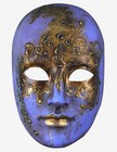 Venetian Mask Blue and Gold Face Made In Venice, Italy!