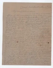 CONFEDERATE CIVIL WAR LETTER - 13th Tennessee Vols - Fights Yankees at Dalton GA