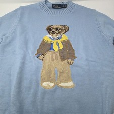 Polo Ralph Lauren Light Blue Polo Bear Sweater Women’s Medium