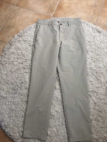 Banana Republic Mens Performance Stretch Flat Front Chino Pants Size 34x32 Khaki