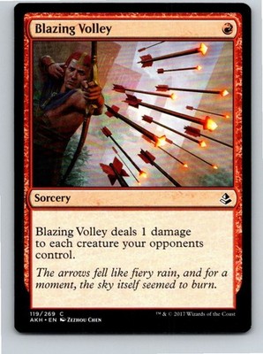 Magic the Gathering Blazing Volley Amonkhet MTG Free Shipping!