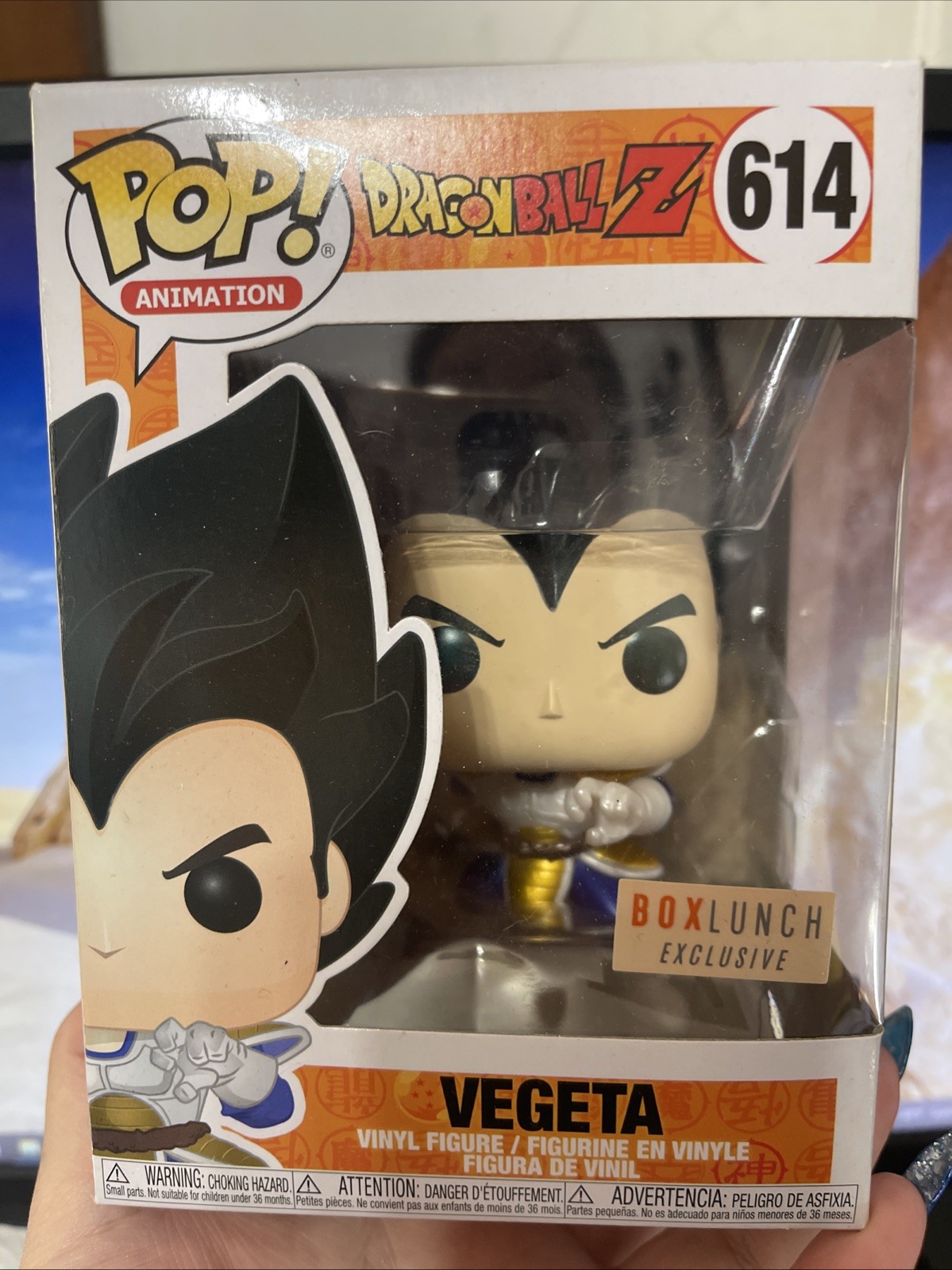 Funko Pop! Animation: Dragon Ball Z - Vegeta (Metallic) Vinyl Figure (Box Lunch