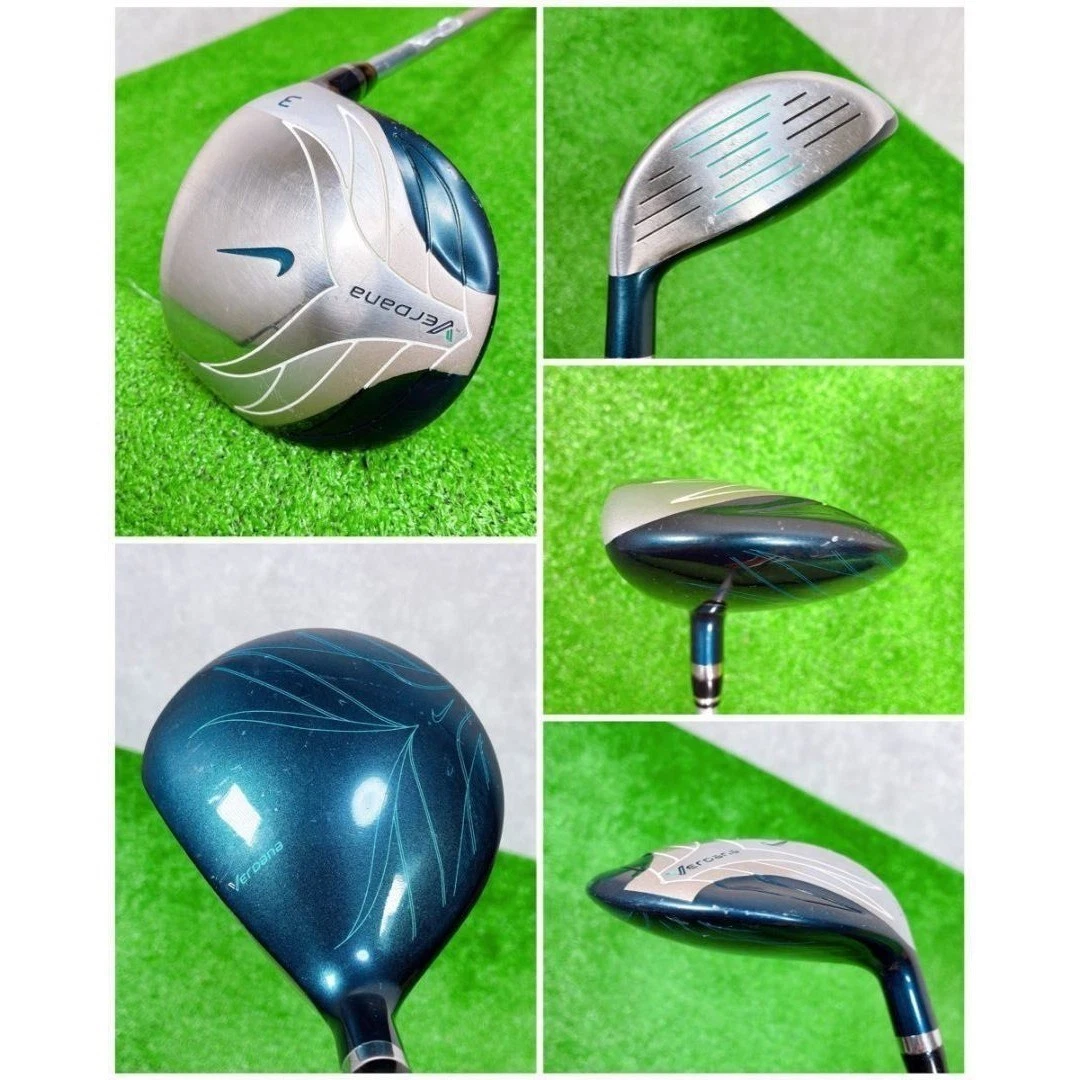 Ladies NIKE GOLF Verdana/Vrs GOLF CLUBS 8PC SET 1W 3W 5UT 7.9/P.S Flex-L With HC
