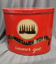 alte Bonbondose Schwartauer Toffee immer gut Schokolade Bad Schwartau ca. 1950er