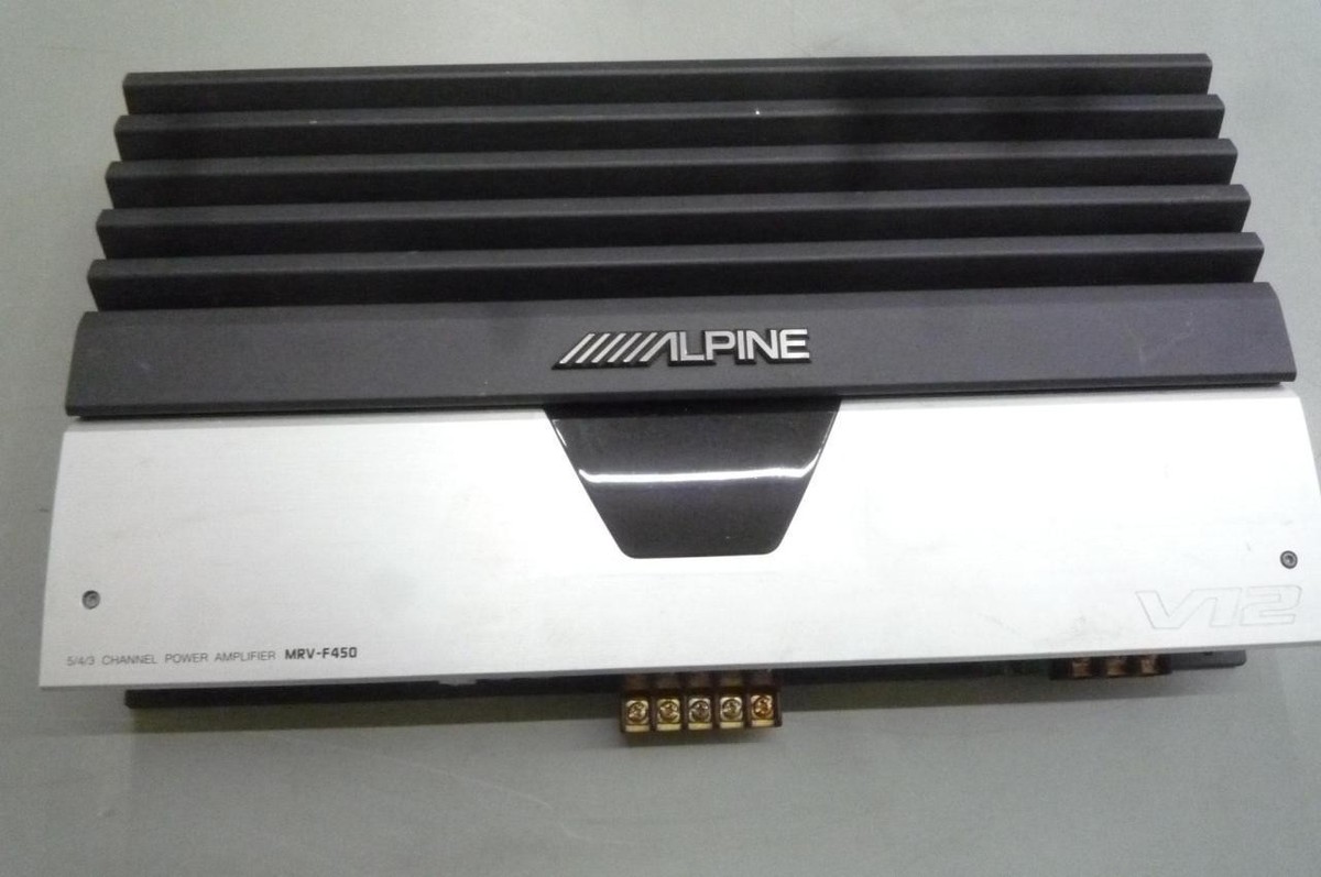 ALPINE MRV-F450 アンプ アルパイン 5ch Alpine MRV-F450 V12 Series 5ch Car Amplifier 850W Max Bridgeable