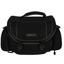 Mainstays Padded Camera Bag - 7 Pockets - Divider - Size 13"x 7"x 6.5" - Black