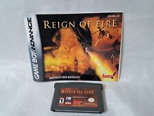 Nintendo REIGN of FIRE Game Boy Advance Video Game Cartridge & Manual Tested