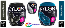 Dylon Washing Machine Fabric Dye Pod 350g for Clothes Black- Navy- Smoke Grey