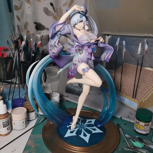 Genshin Impact Figur Kamisato Ayaka Anime Statue Modell Sammlerstück Spielzeug mit Box - Bild 5 von 8