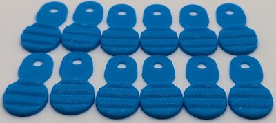 Dillon Locator Pin Tabs, Flexible, Not Brittle, 12 Pack