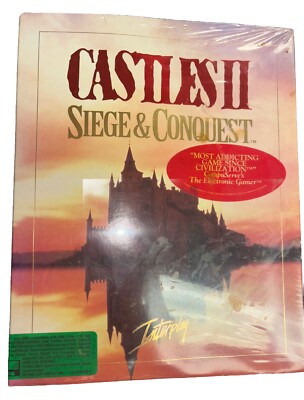 Castles II: Siege & Conquest (PC, 1992) Big Box - New Sealed - Interplay
