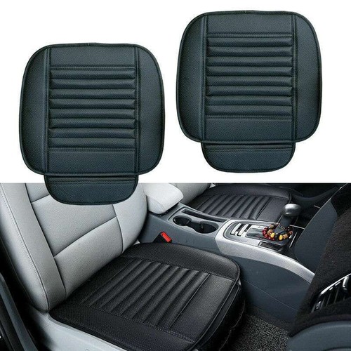 1/2Pcs Universal Car Seat Cover PU Leather Front Cushion Chair Pad Mat Protector - Picture 2 of 14