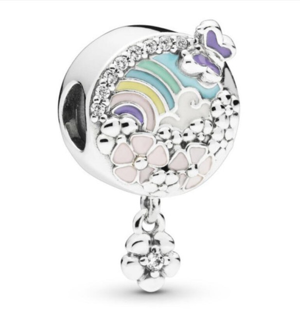 Authentic PANDORA 925 Rainbow Flower 