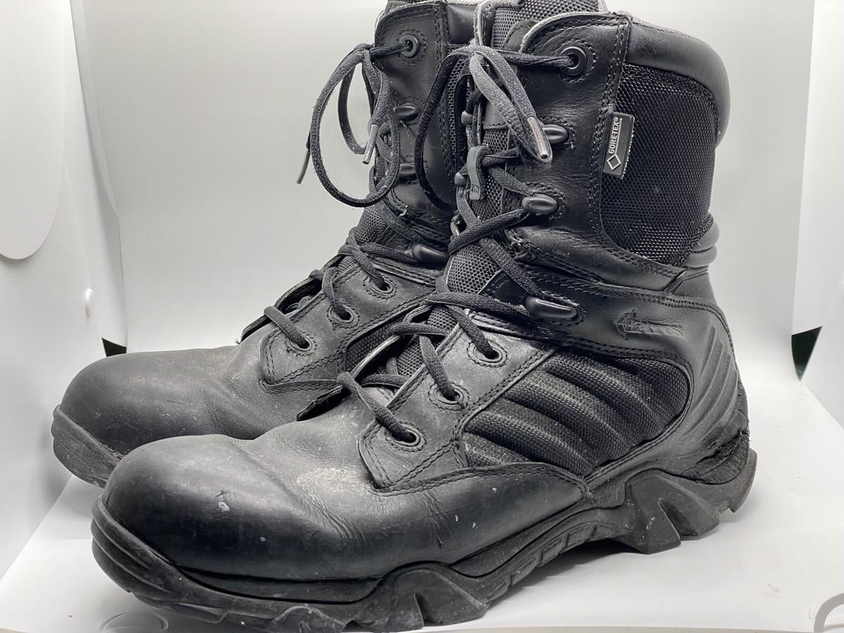 BATES E02268 GX-8 GORE-TEX WATERPROOF BLACK SIDE ZIP BOOTS SZ 10.5