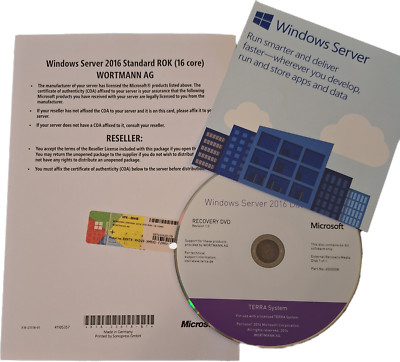 Microsoft Windows Server 2016 Standard - 64-Bit - WORTMANN - Englisch