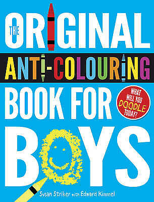 The Original Anti-Colouring Book for Boys - Boys Doodle Book - NEW - Zdjęcie 1 z 1