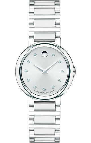 Movado Bareleto Women\'s Diamond Watch Authentic Movado Ladies Bareleto Stainless Steel With  main image 2