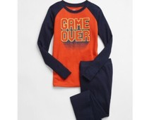 Gap Kids 100 Organic Cotton 2 Piece PJ Set Sz 4 Snug Fit Made with 100 organic