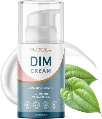 SM Nutrition DIM Cream Supplement Hormone Balancing Cream for Women, 3 oz