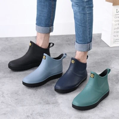 MARKENLOS Herren Regenstiefel Gummistiefel Gefüttert Stiefel Arbeite Küche Garten Schuhe