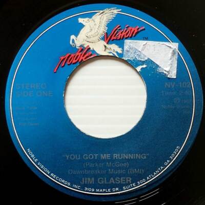 Jim Glaser - You Got Me Running / I'd Love To See You Again [7'' 45 rpm Single]
