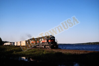 Vtg 1997 Duplicate Train Slide 604 Maine Central Winthrop ME X8O166