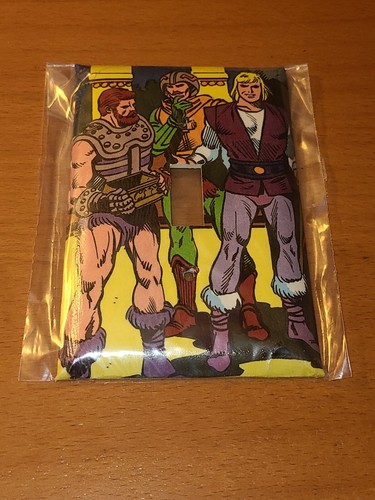 MASTERS OF THE UNIVERSE FISTO MAN-AT-ARMS PRINCE ADAM LIGHT SWITCH PLATE