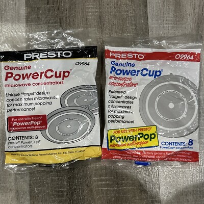 2x Presto Genuine Power Cup Microwave Concentrators 8 pk (16 Total) New #09964