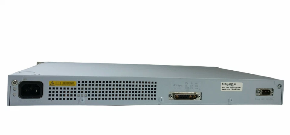 3Com SuperStack III Switch 4250T 3C17302 48-Port Ethernet Switch - Image 4 of 4