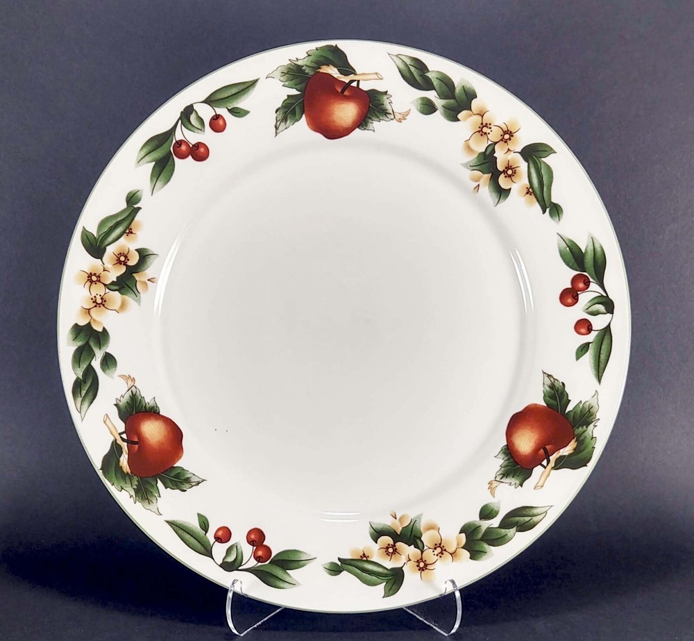 Cades Cove Collection Chop Plate Round Platter Citation Apple 12 1/4