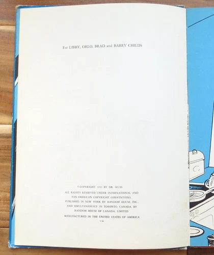 SCRAMBLED EGGS SUPER! By Dr. Seuss 1953 Hardcover Vintage Children's Book BANNED - 画像8/16