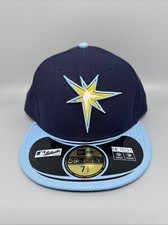 New Era 59Fifty Tampa Bay Rays Fitted Cap Hat Men's Size 7 1/2
