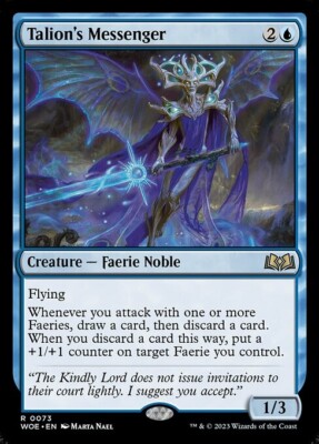 *MtG: 4x TALION'S MESSENGER - Wilds of Eldraine Rare - magicman-europe*
